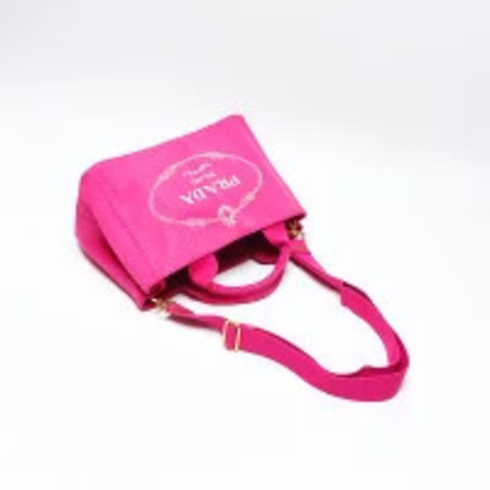 Prada Canapa Tote Bag Pink - Picture 10 of 13
